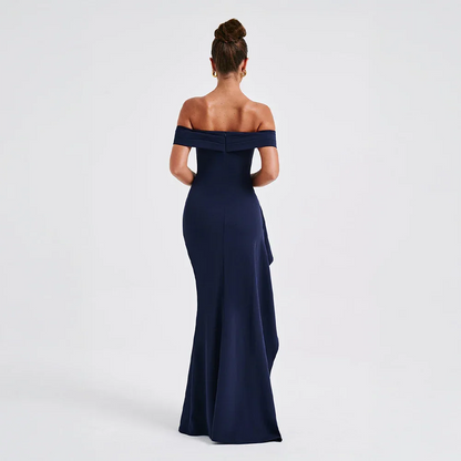Elegant off-shoulder maxi dress