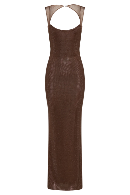 Marisanne | Backless Knit Bodycon Maxi Dress