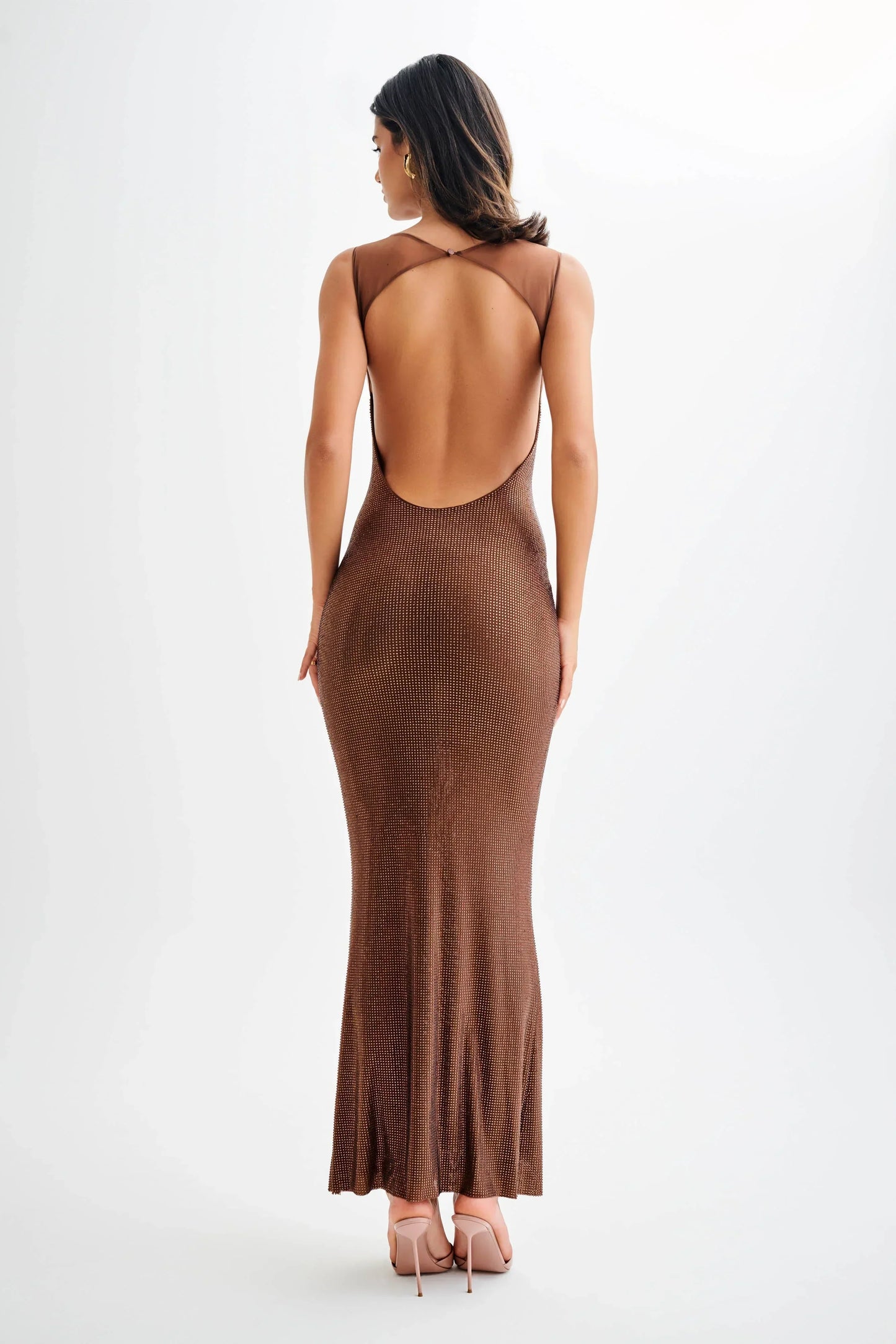Marisanne | Backless Knit Bodycon Maxi Dress