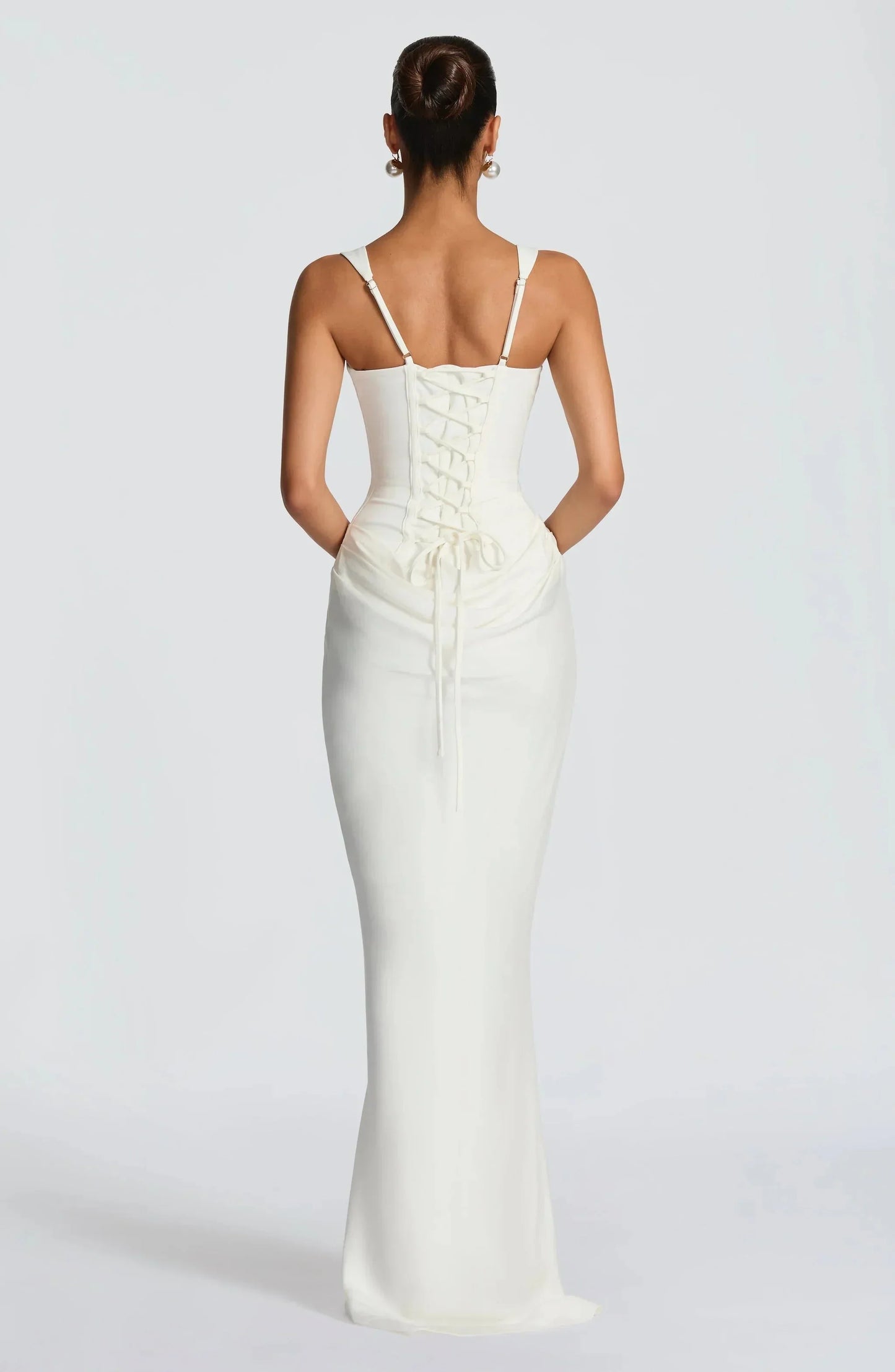 Eunice | Fitted Open-Back Maxi Dress