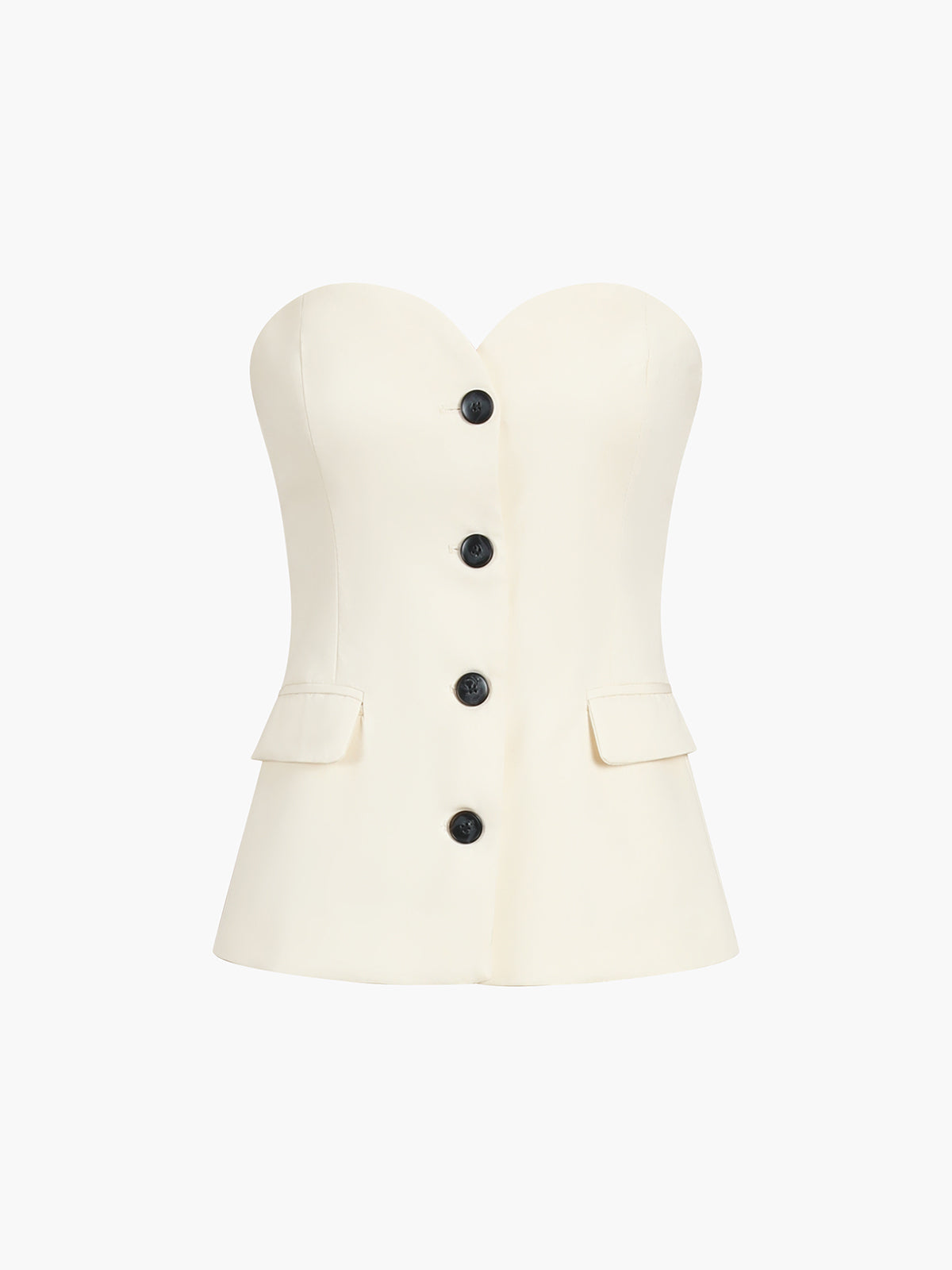 Strapless blazer two-piece set, view 6