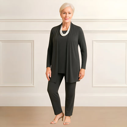 Layered cardigan set