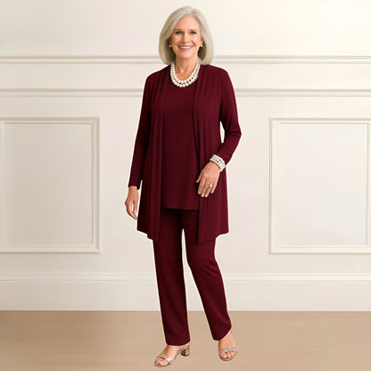 Cardigan and pants set front view