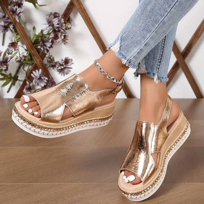 Kimberly cushioned comfort sandals side view