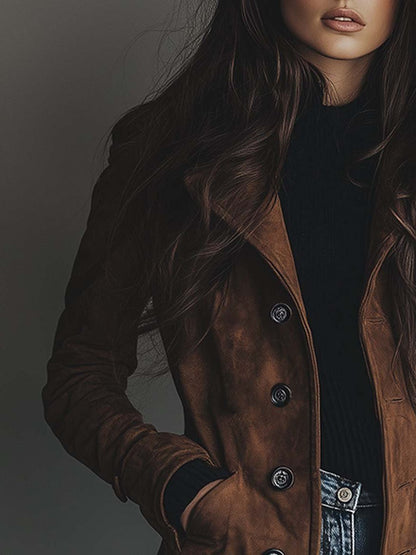 Belted longline trench coat for women view 5