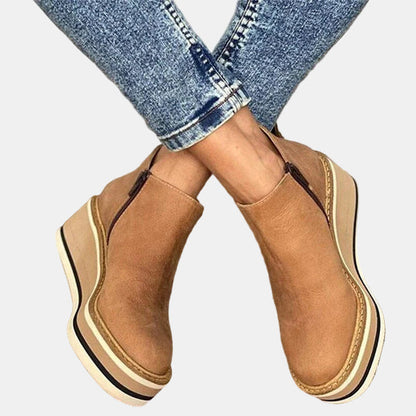Classic block-heel ankle boots for women view 2