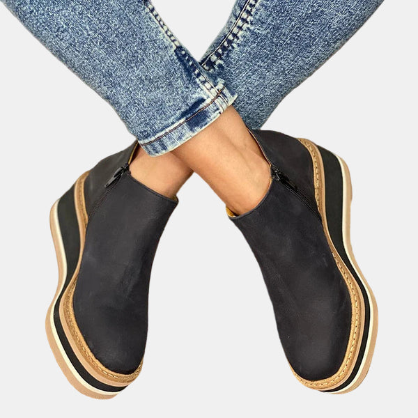 Classic block-heel ankle boots for women view 4