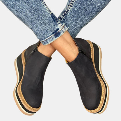 Classic block-heel ankle boots for women view 4
