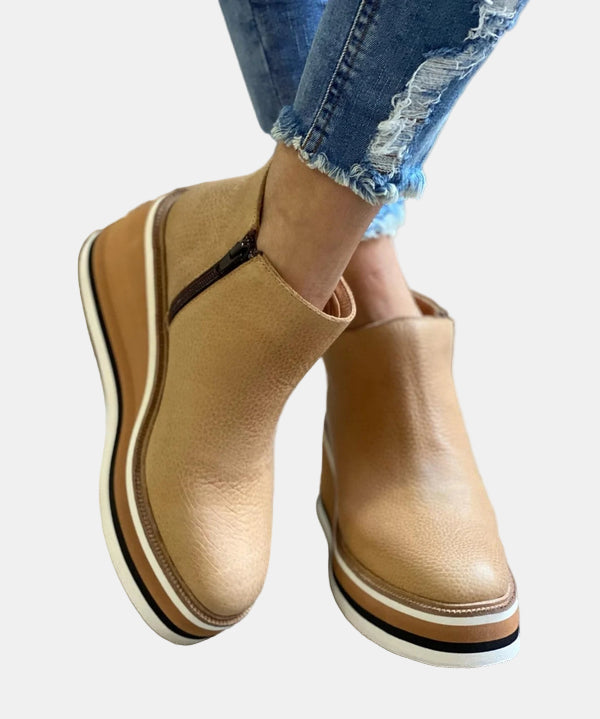 Classic block-heel ankle boots for women view 5