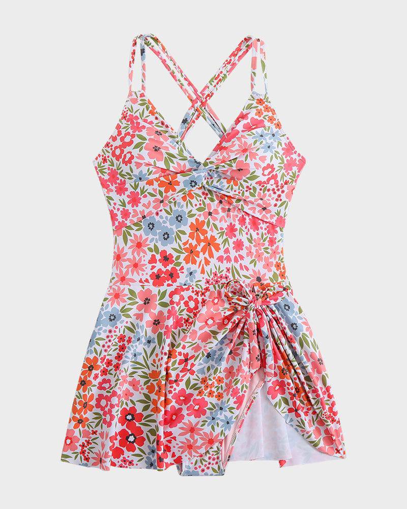 Holland | Tummy Control Swim Dress with Front Knot
