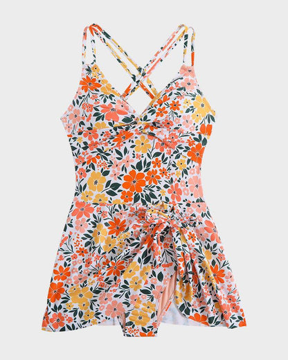 Holland | Tummy Control Swim Dress with Front Knot