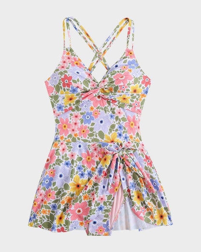 Holland | Tummy Control Swim Dress with Front Knot