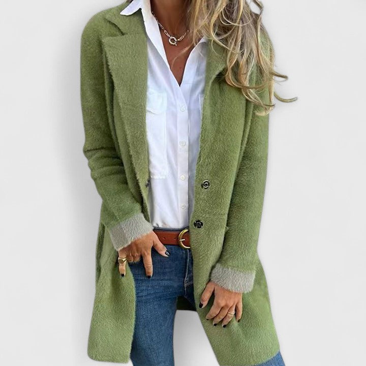 Kestrel mid-length longline blazer for women