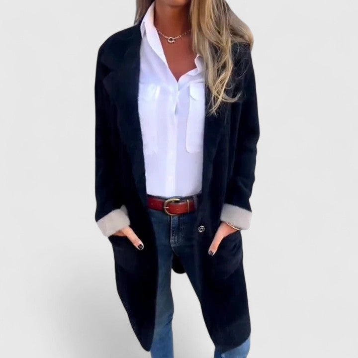 Kestrel mid-length longline blazer for women view 5