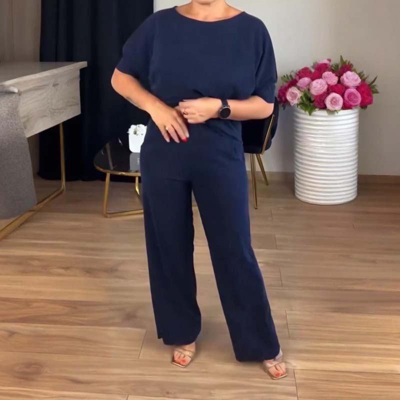 Three-piece longline set, full-length view