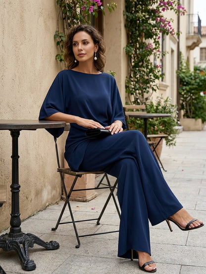 Cape-sleeve two-piece set, view 13