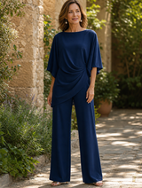 Tamara cape-sleeve two-piece set, front view