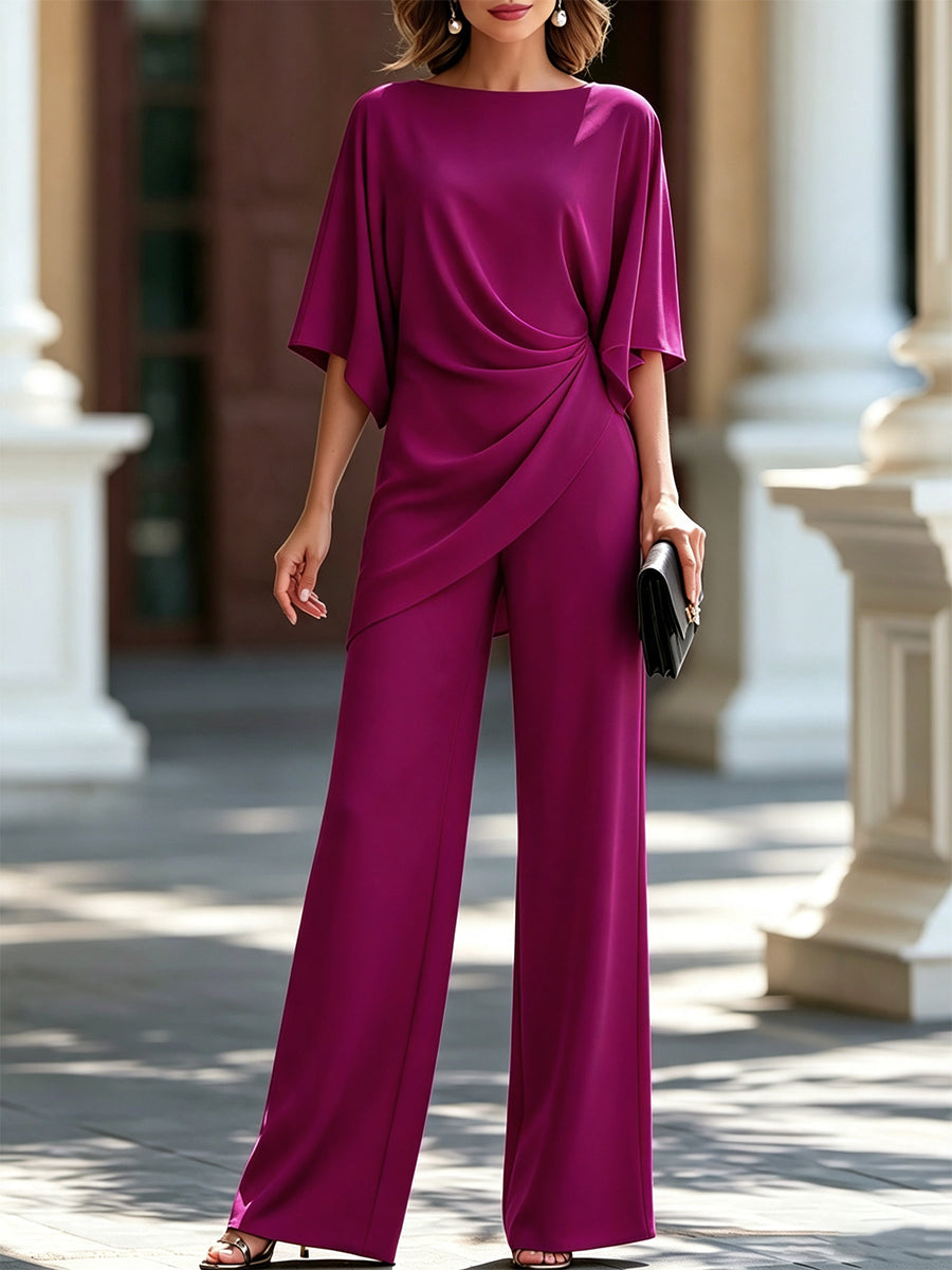 Cape-sleeve two-piece set, view 4