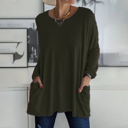 Oversized long sleeve tunic top, additional view