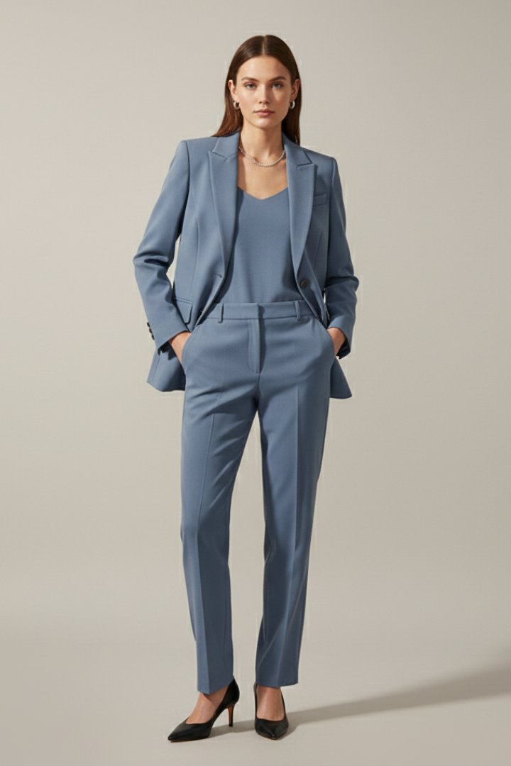 Lavelle notched-lapel blazer and trouser suit for women