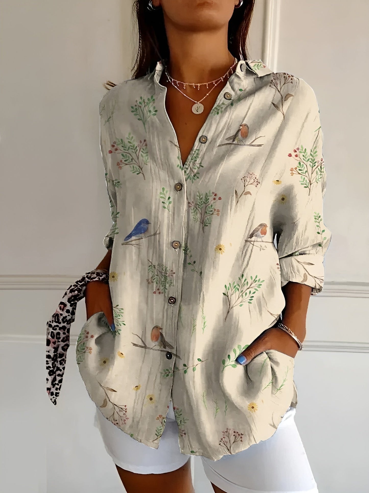 Hannah | Chic Printed Relaxed Blouse