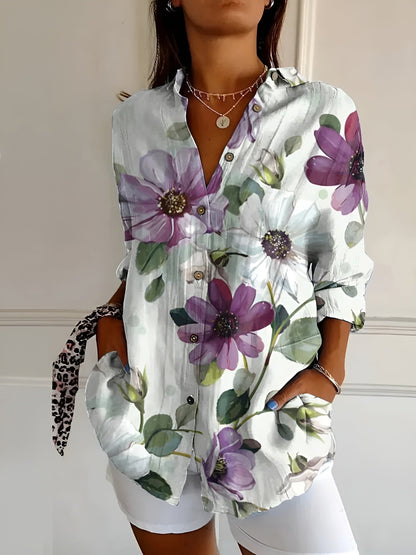 Hannah | Chic Printed Relaxed Blouse