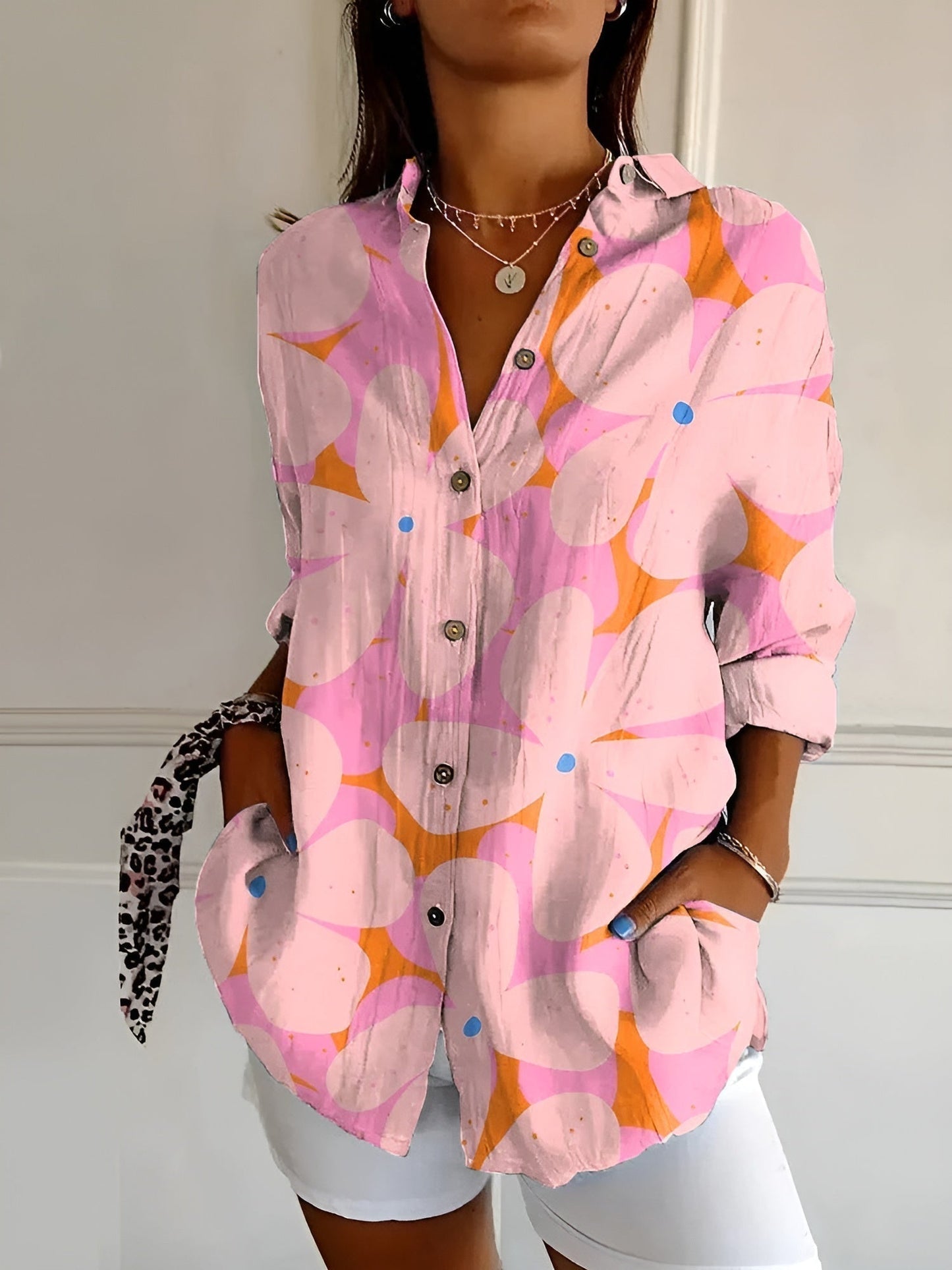Hannah | Chic Printed Relaxed Blouse