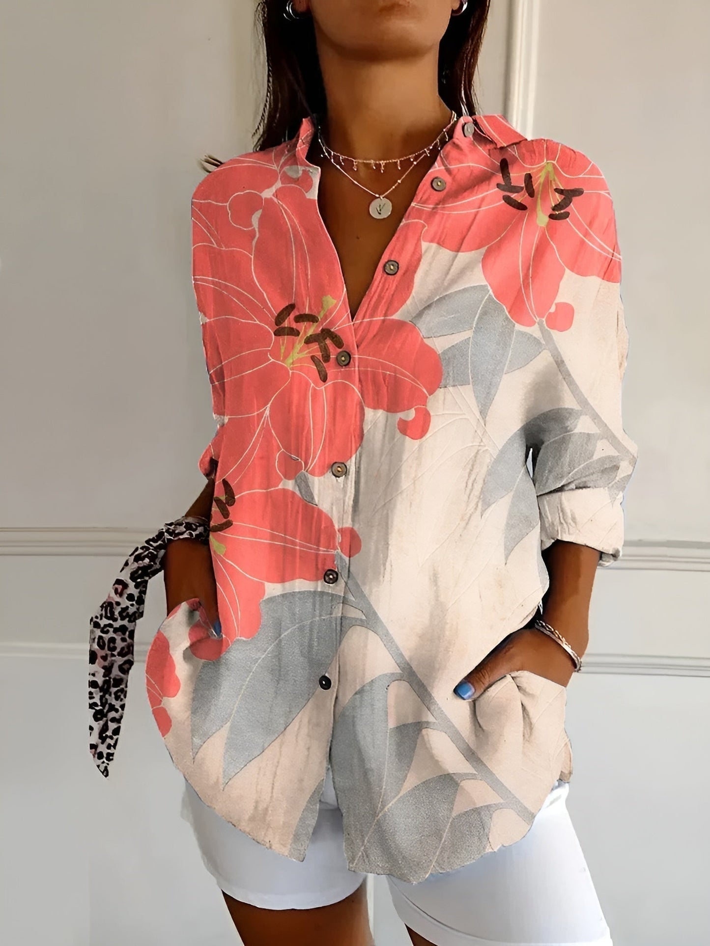 Hannah | Chic Printed Relaxed Blouse