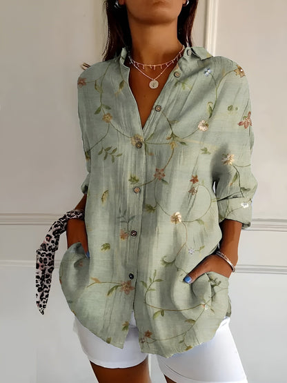Hannah | Chic Printed Relaxed Blouse