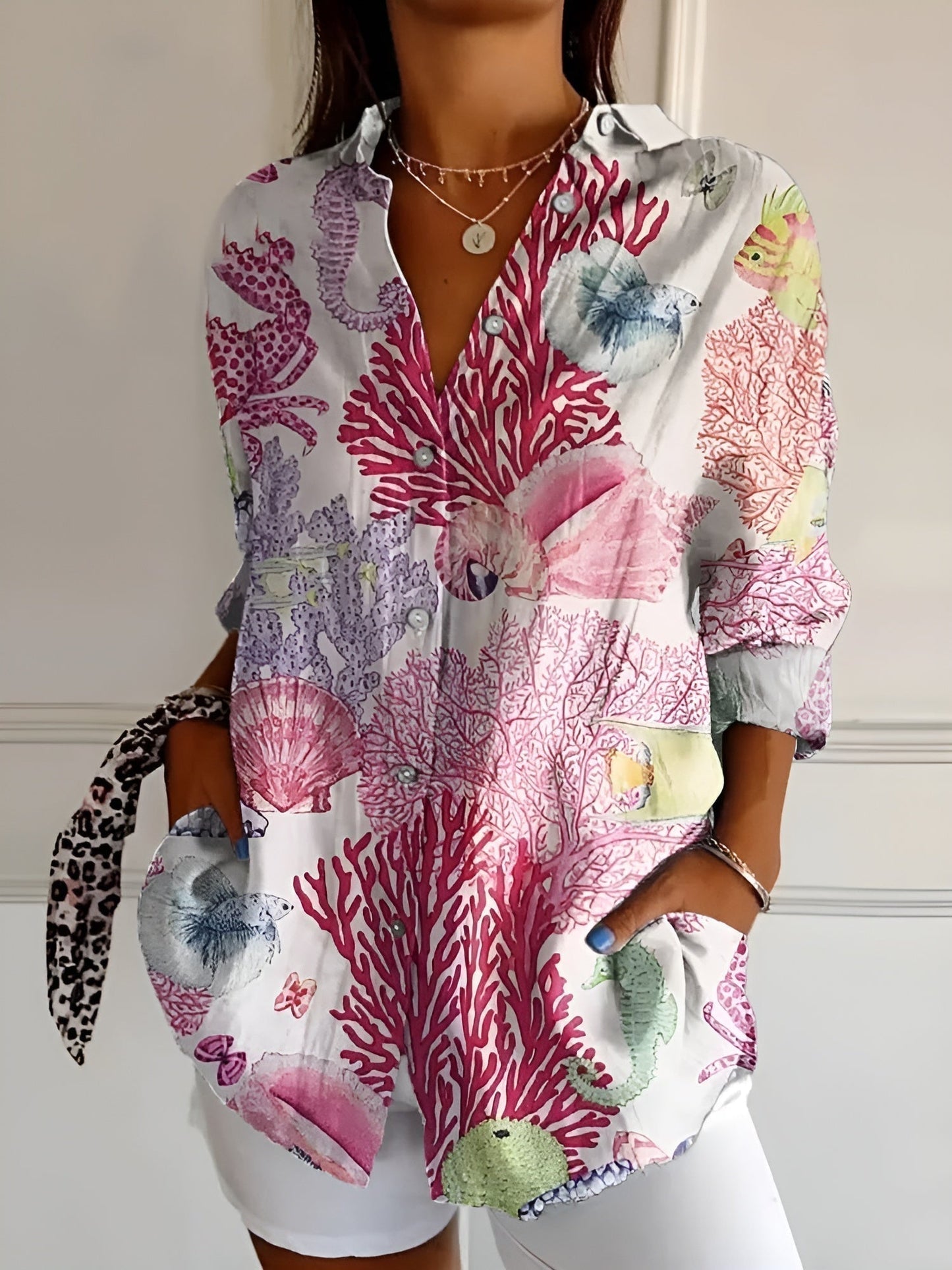 Hannah | Chic Printed Relaxed Blouse