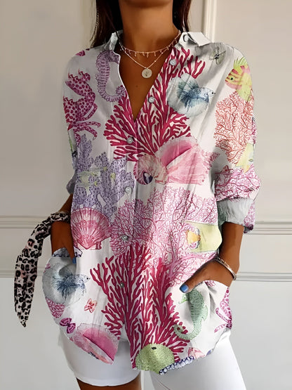 Hannah | Chic Printed Relaxed Blouse