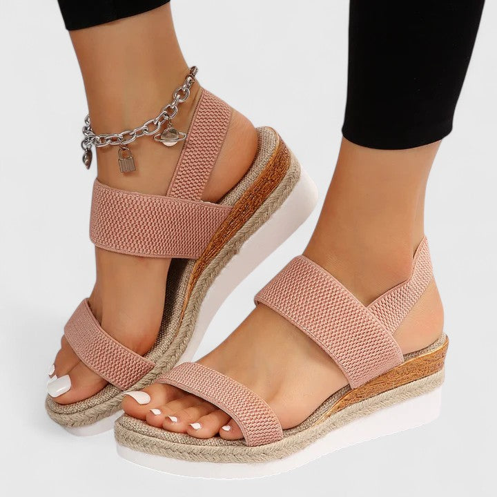 Shelby cushioned sandals pair view
