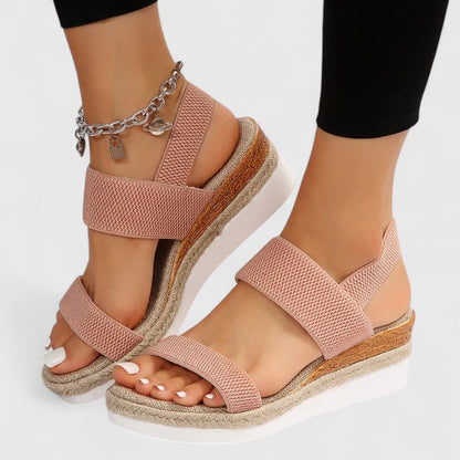 Shelby cushioned sandals pair view