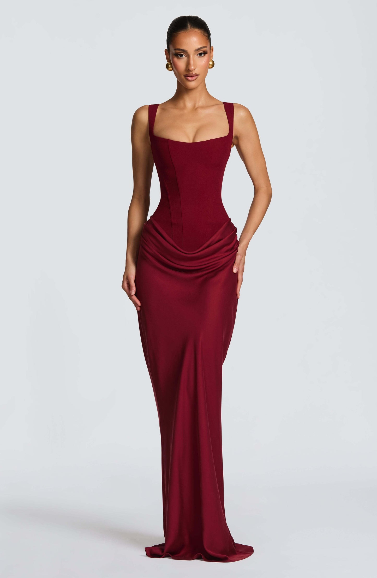 Édith | Corset Bodycon Maxi Wedding Guest Dress