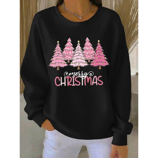 Merrilee Christmas tree graphic sweater for women