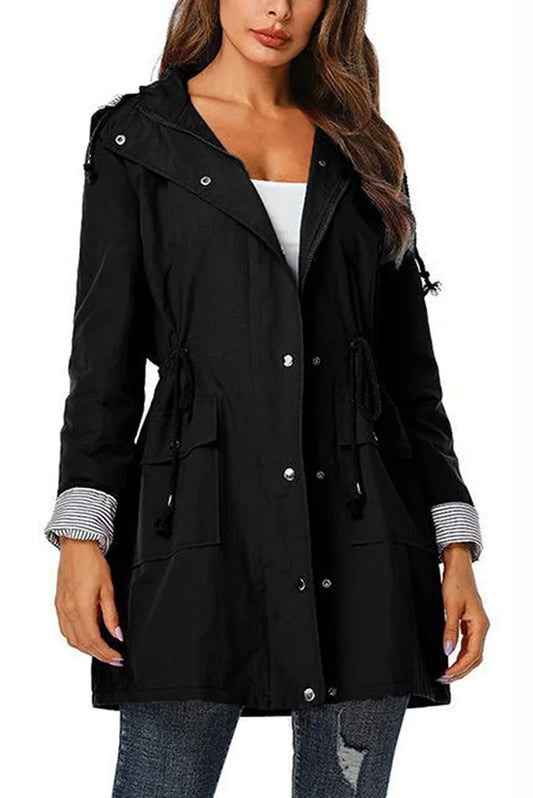 Rainelle hooded weatherproof raincoat for women