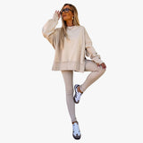 Verlyn knit crewneck and leggings set for women