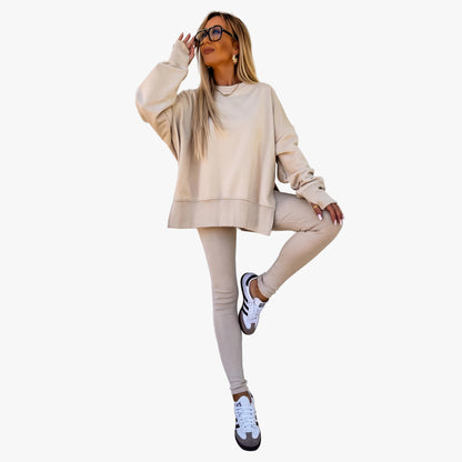 Verlyn knit crewneck and leggings set for women