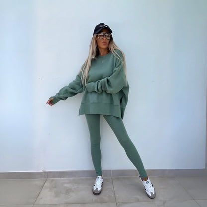 Verlyn | Knit Crewneck & Leggings Set