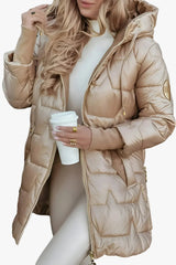 Wintra hooded quilted puffer jacket for women