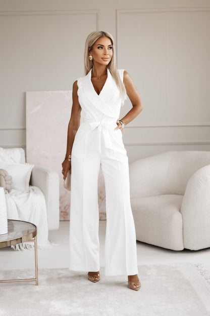 Miralyn | Sleeveless Wrap Wide Leg Jumpsuit