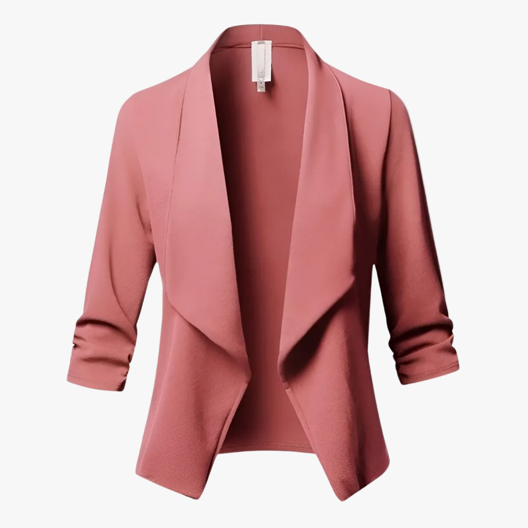 Rhoswen women's open-front shawl-collar blazer