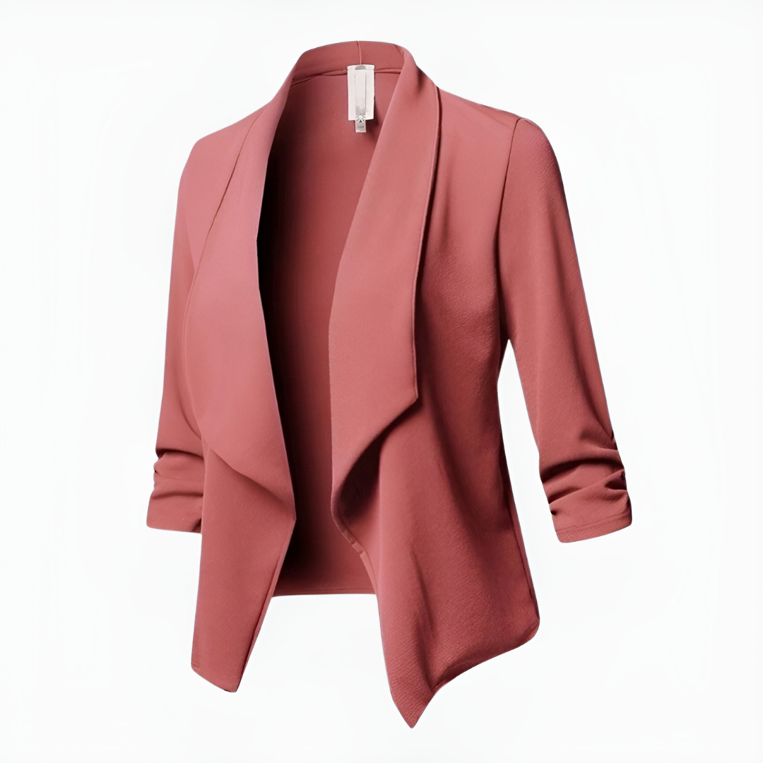 Rhoswen women's open-front shawl-collar blazer