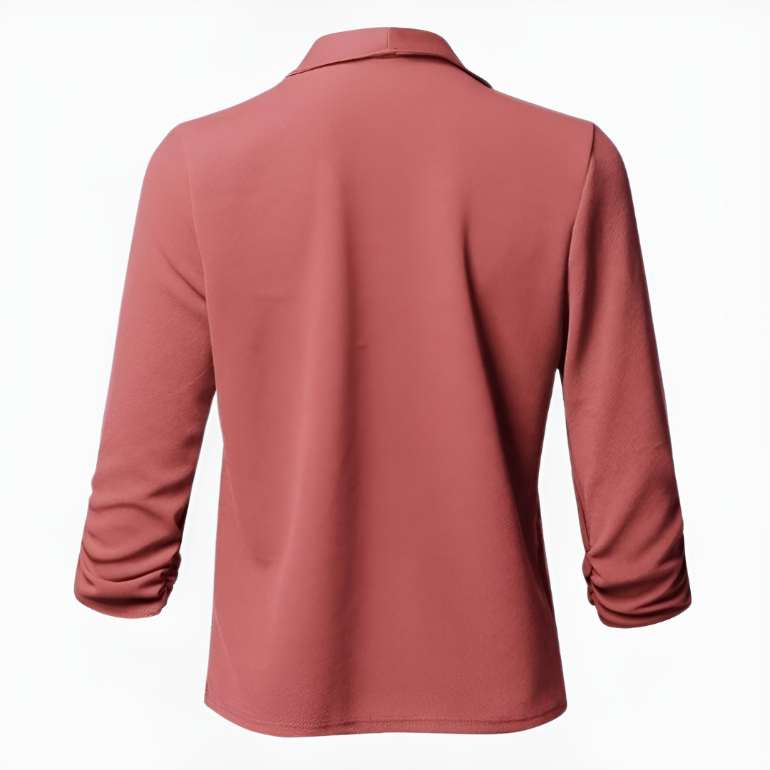 Rhoswen women's open-front shawl-collar blazer