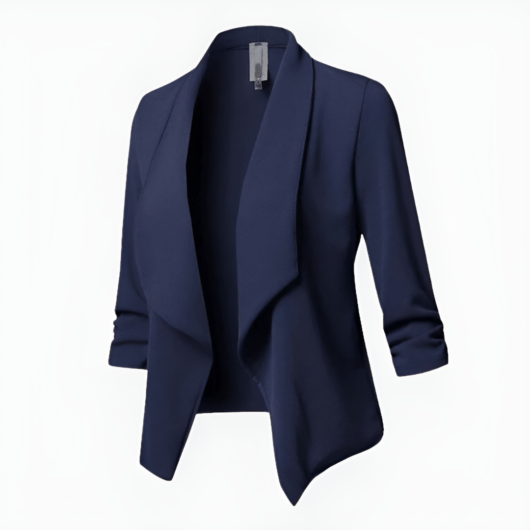 Rhoswen women's open-front shawl-collar blazer