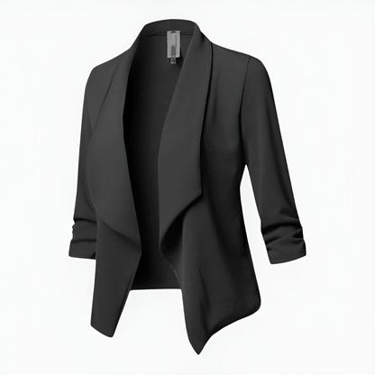 Rhoswen women's open-front shawl-collar blazer