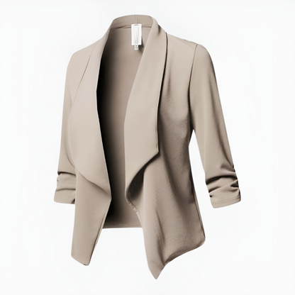 Rhoswen women's open-front shawl-collar blazer