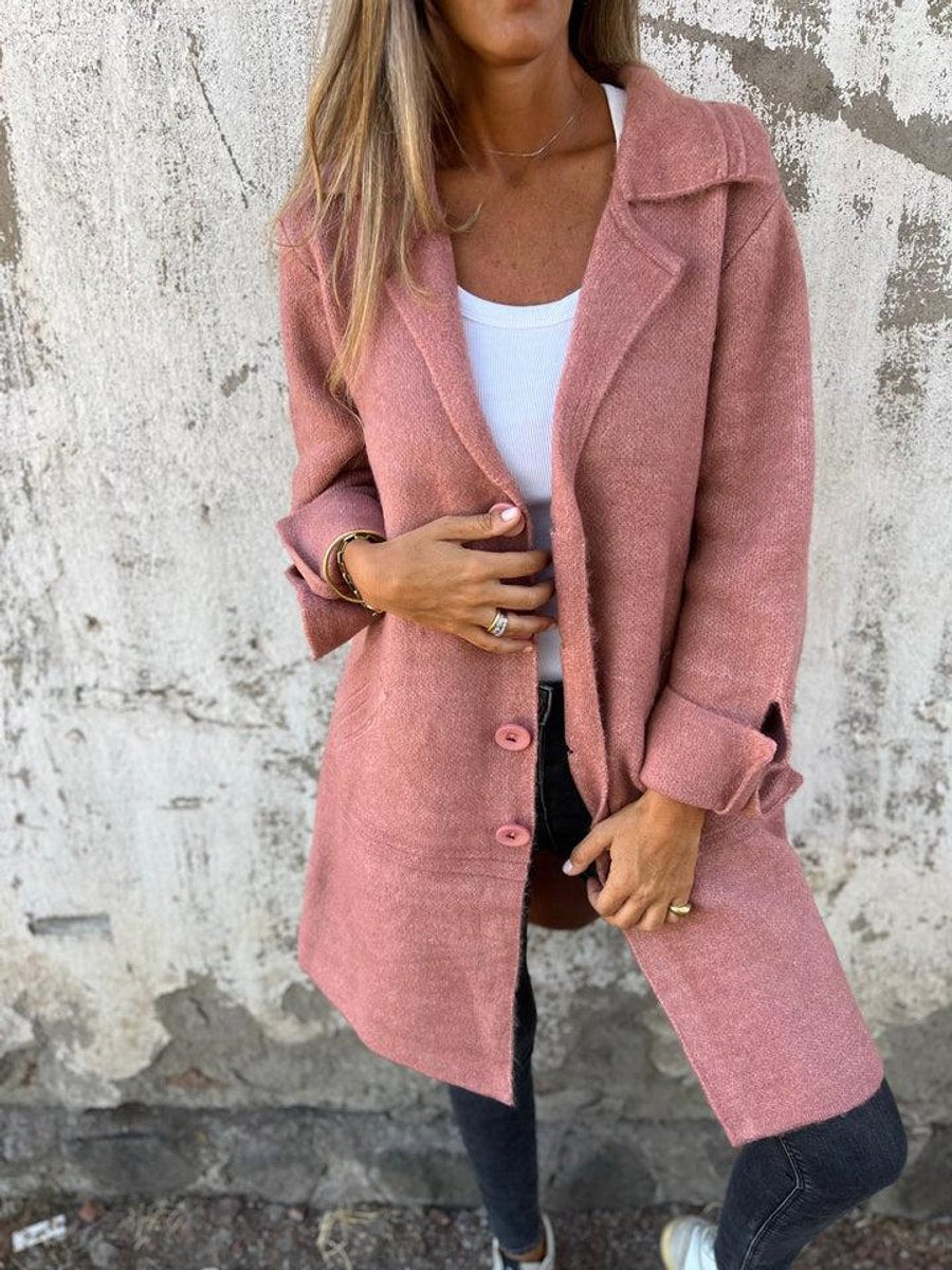 Long oversized button-up coat, view 2